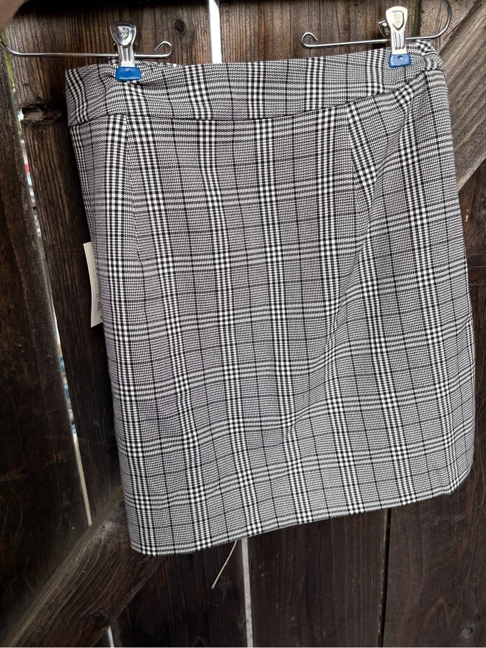 a new day Gray Plaid Mini Skirt